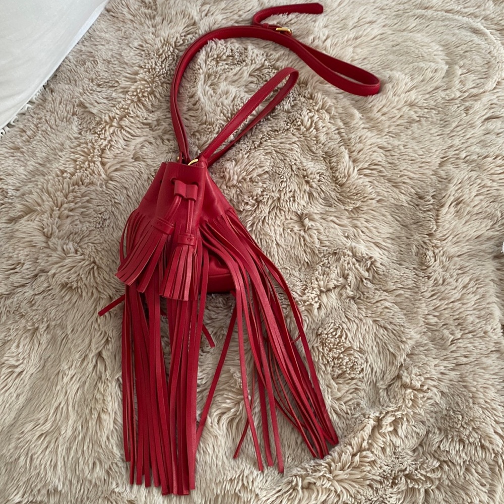 Derek Lam 10 Crosby mini prince fringed bucket bag